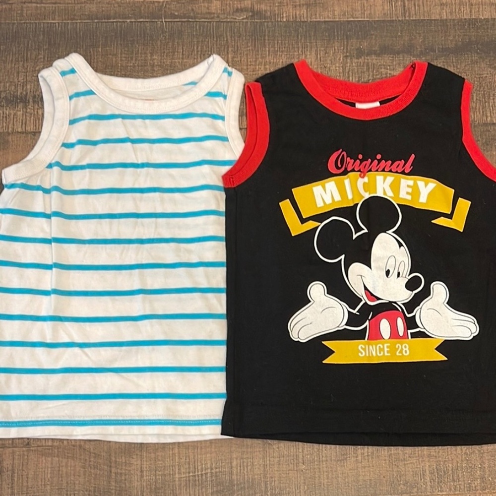 Boys size 5 tank tops - Joe Fresh and Disney Mickie Mouse